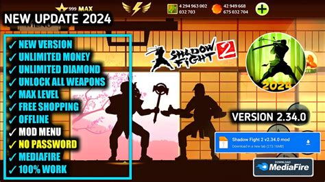 Shadow Fight 2 Mod Menu Apk 2.24.0/ Unlocked Everything/ .